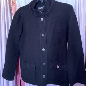 Black Button Up Coat